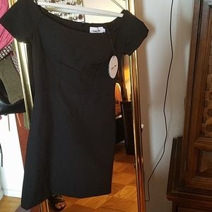 Black off the shoulder dress